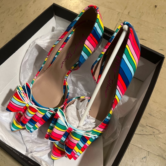 Betsy Johnson Prince D’orsay Pumps - Multicolor - Striped - Picture 5 of 5